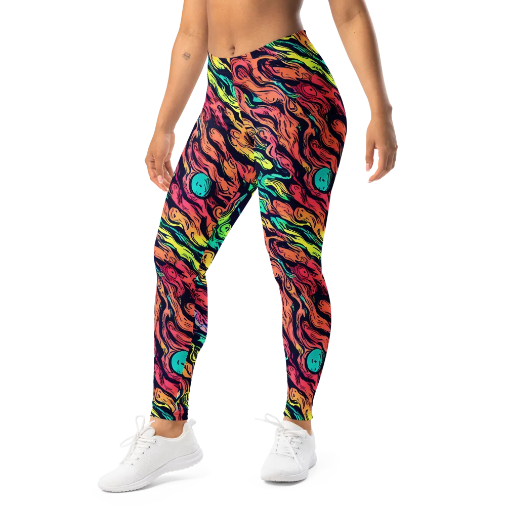 Neon Morphosis on Leggings — Left Front