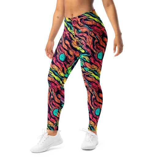 Neon Morphosis on a Leggings