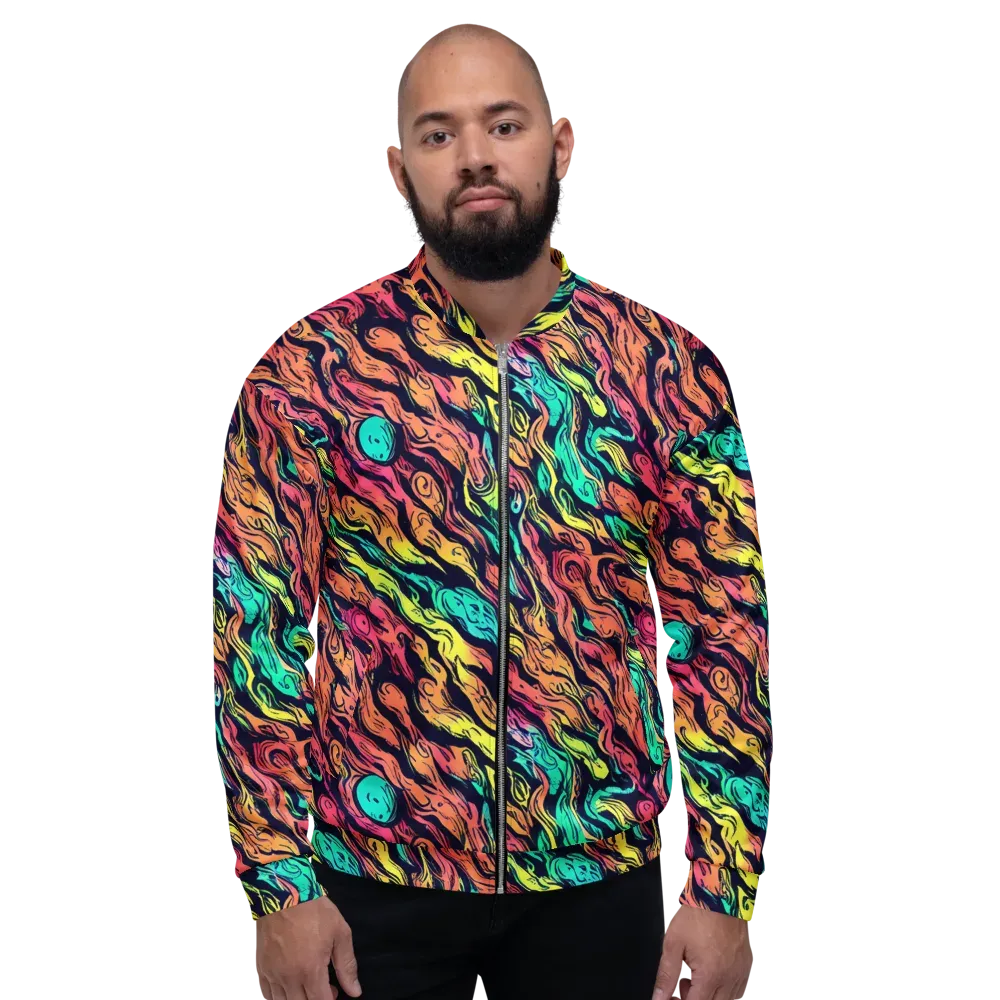 Neon Morphosis on Bomber Jacket — Front