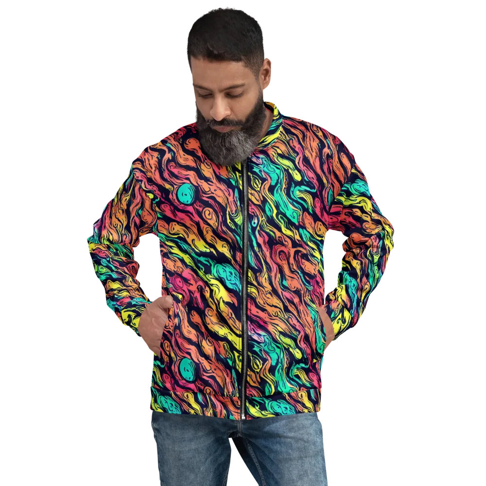 Neon Morphosis on Bomber Jacket — Front