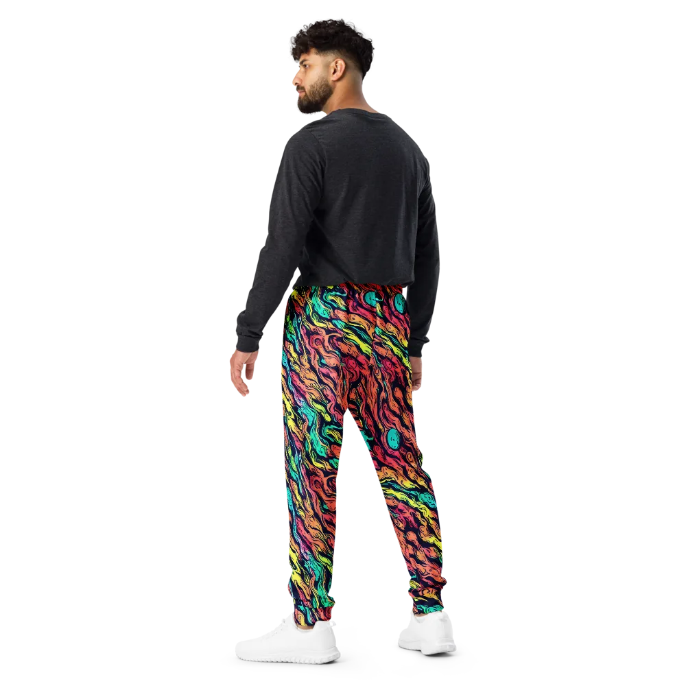 Neon Morphosis on Men's Joggers — Back
