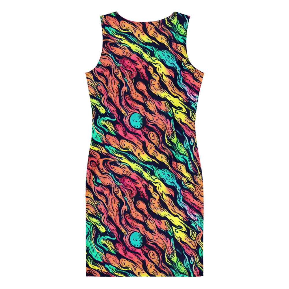 Neon Morphosis on Bodycon Dress — Back
