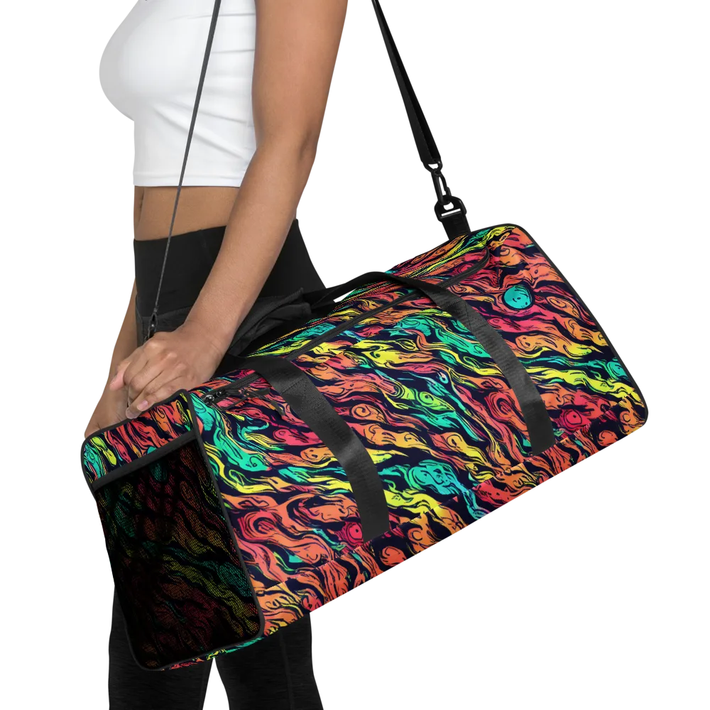Neon Morphosis on Duffle Bag — Front