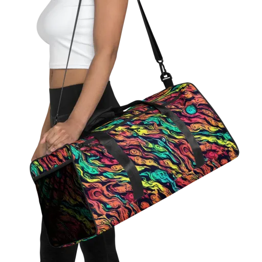 Neon Morphosis on a Duffle Bag