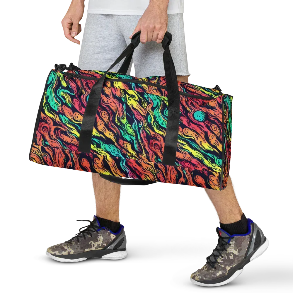Neon Morphosis on Duffle Bag — Front