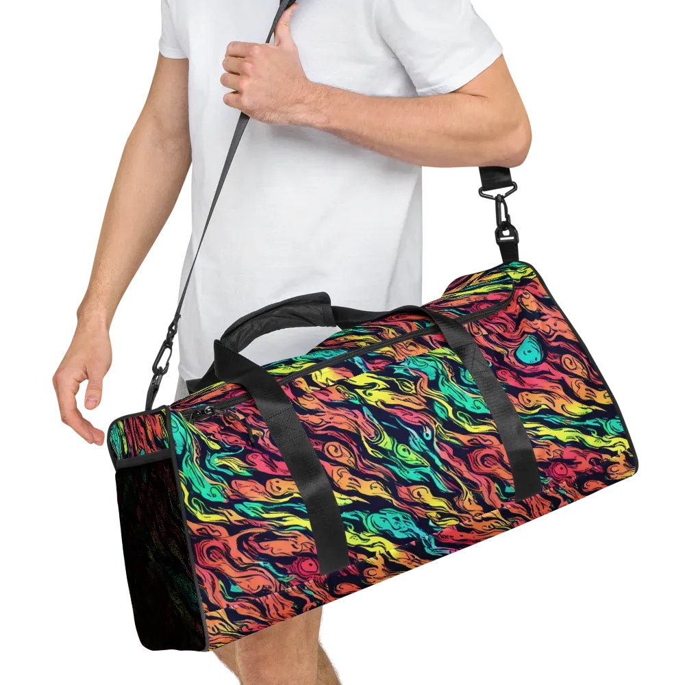 Neon Morphosis on Duffle Bag — Right Front
