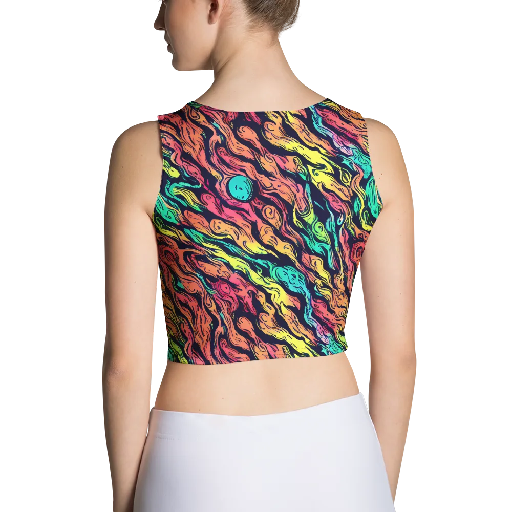 Neon Morphosis on Crop Top — Back