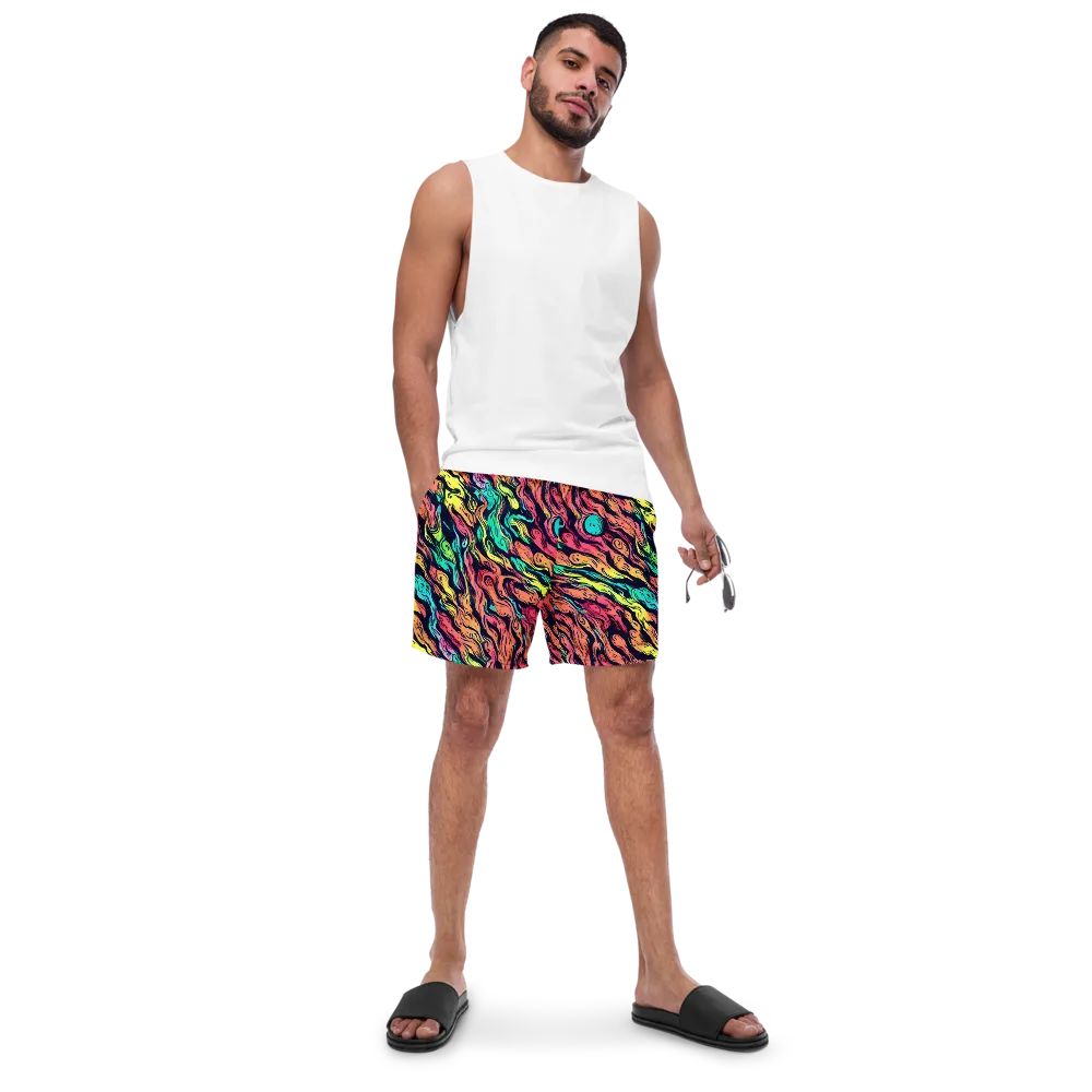 Neon Morphosis on Swim Trunks — Front