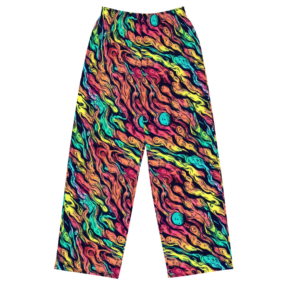 Neon Morphosis on Wide-Leg Pants — Front