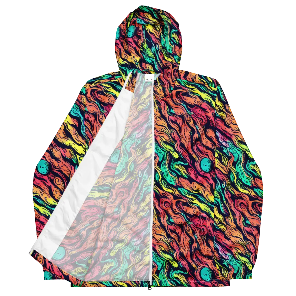 Neon Morphosis on Men's Windbreaker — Front