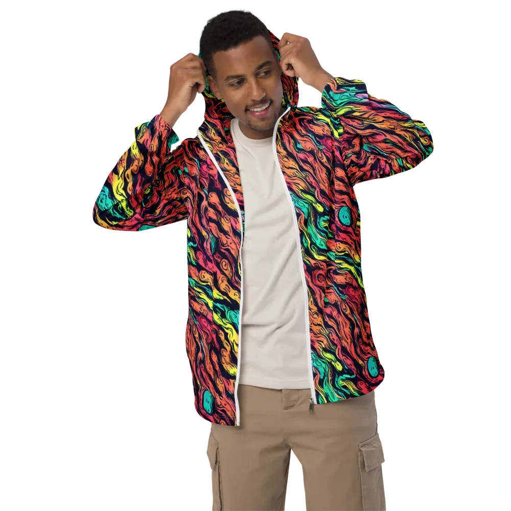 Neon Morphosis on Men's Windbreaker — Front