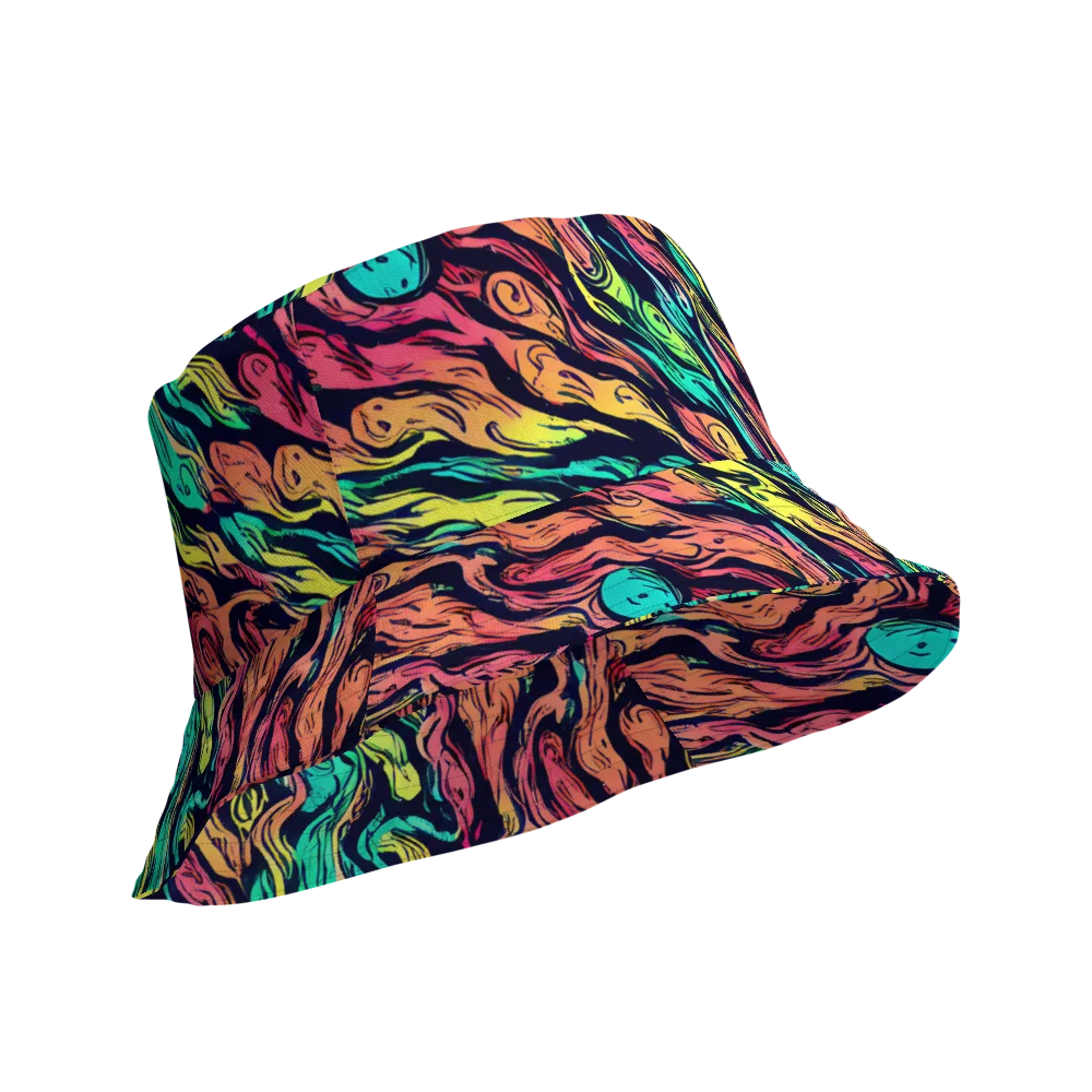 Neon Morphosis on Reversible Bucket Hat — Product details Outside
