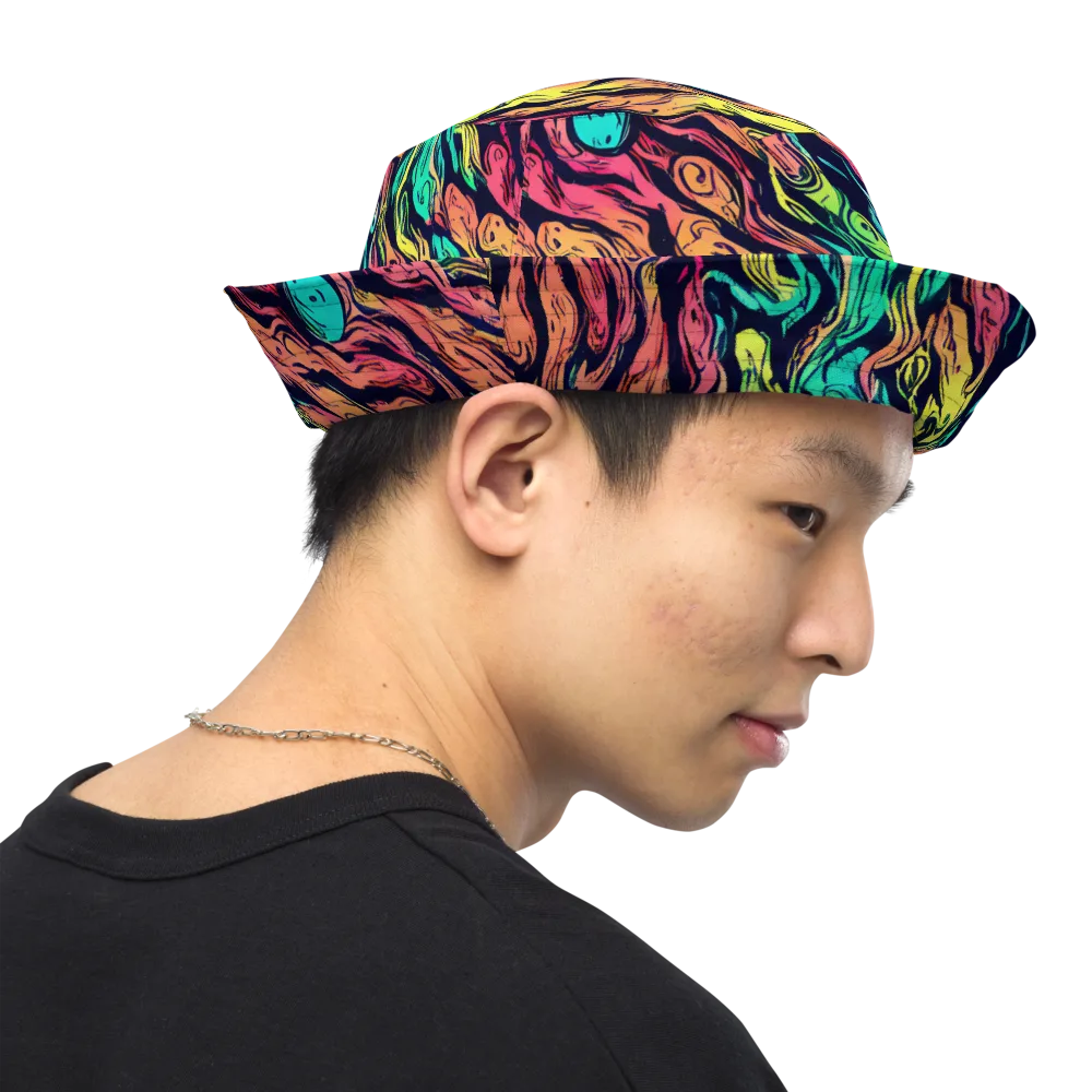 Neon Morphosis on Reversible Bucket Hat — Right Outside