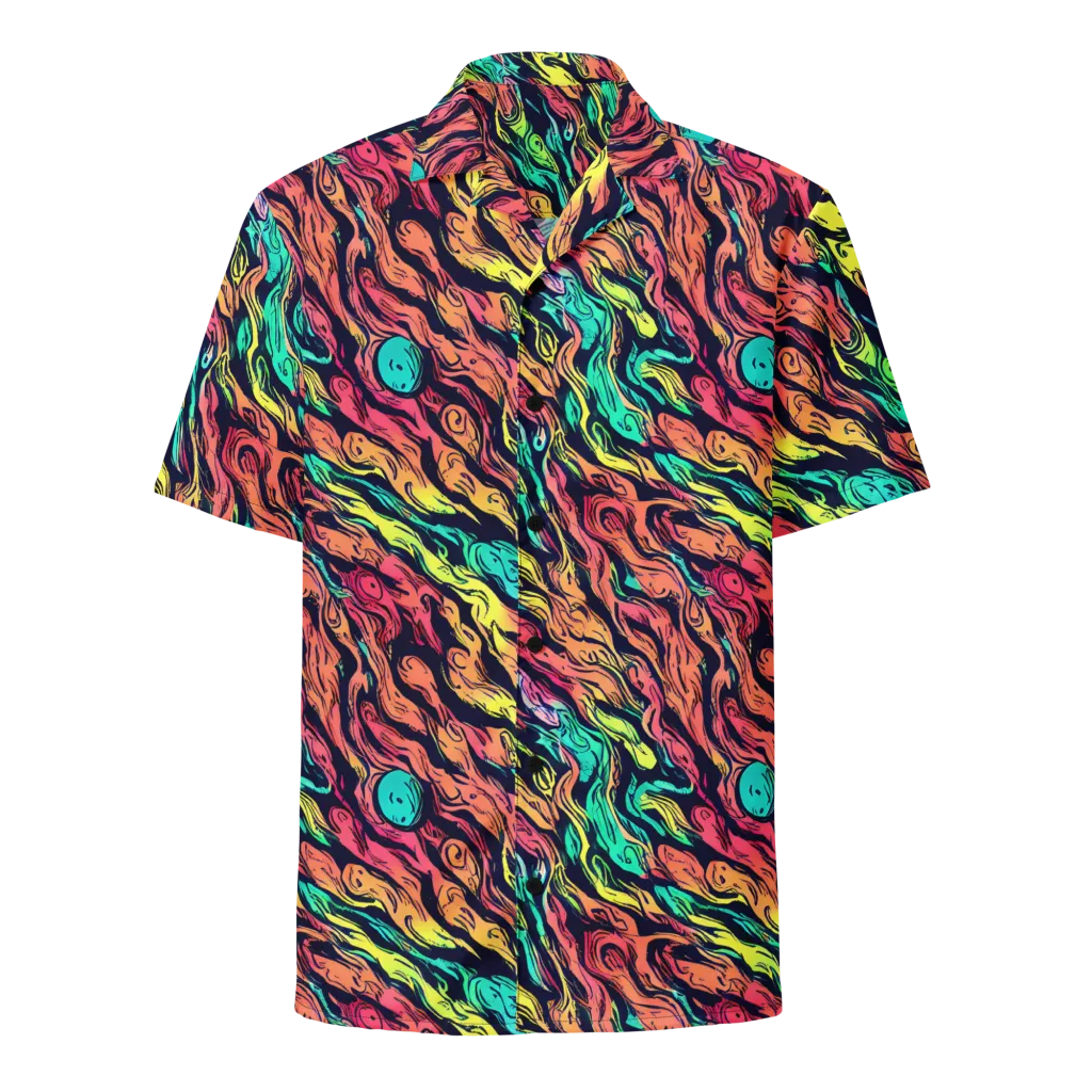 Neon Morphosis on Button Shirt — Front
