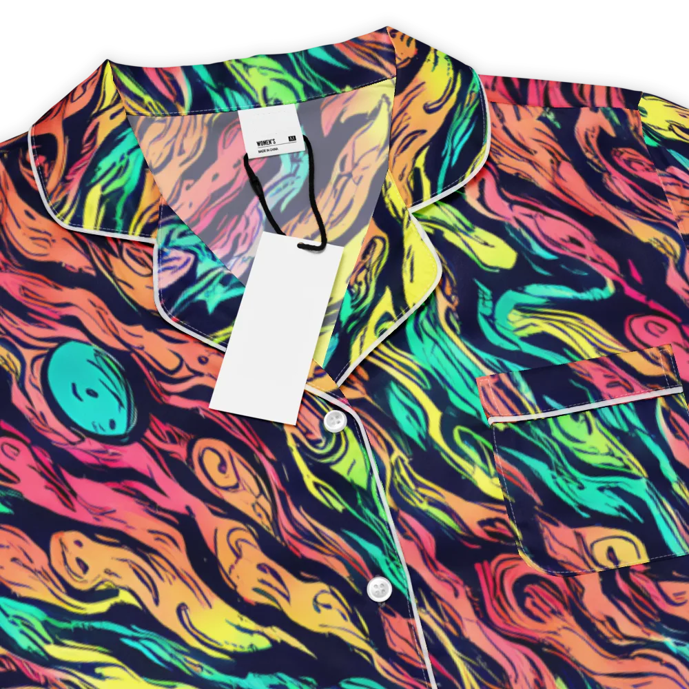 Neon Morphosis on Women's Short Sleeve Pajama Top — Product details
