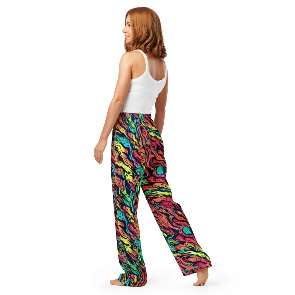 Neon Morphosis on Women's Pajama Pants — Back