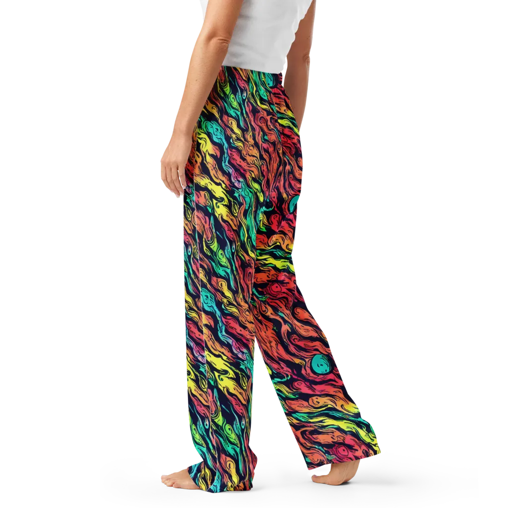 Neon Morphosis on Women's Pajama Pants — Left