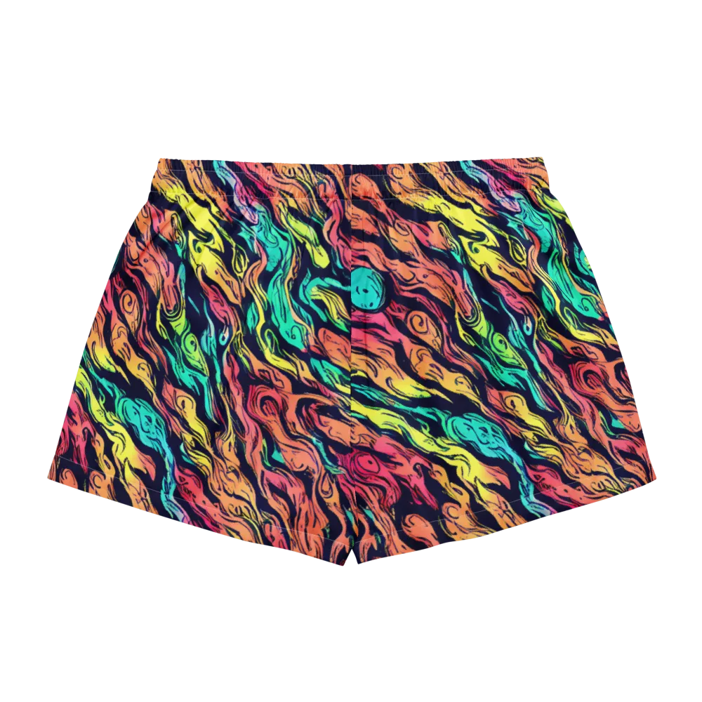 Neon Morphosis on Women's Pajama Shorts — Back