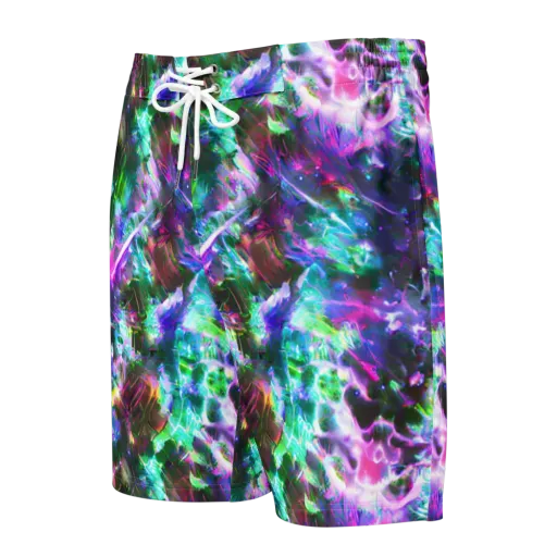 Neon Eden on a Men's Board Shorts