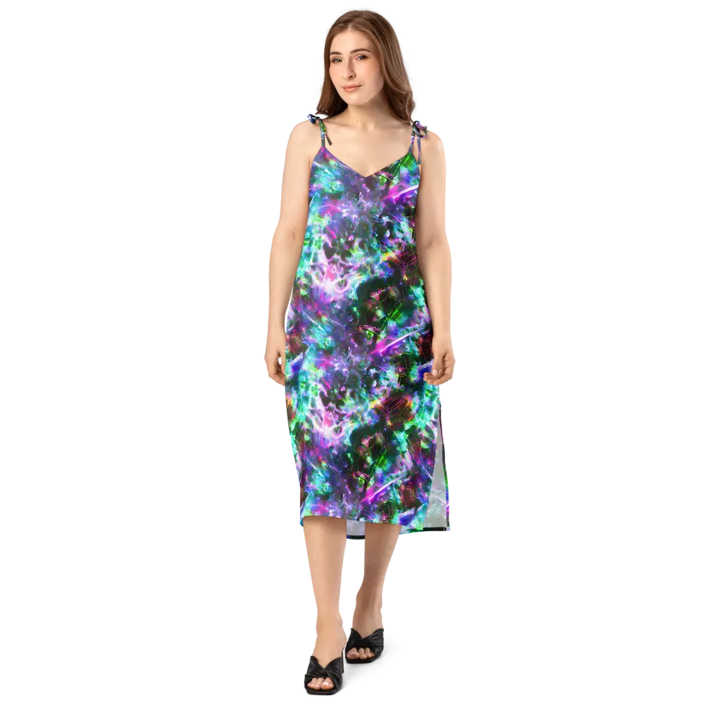 Neon Eden on Slip Dress — Front