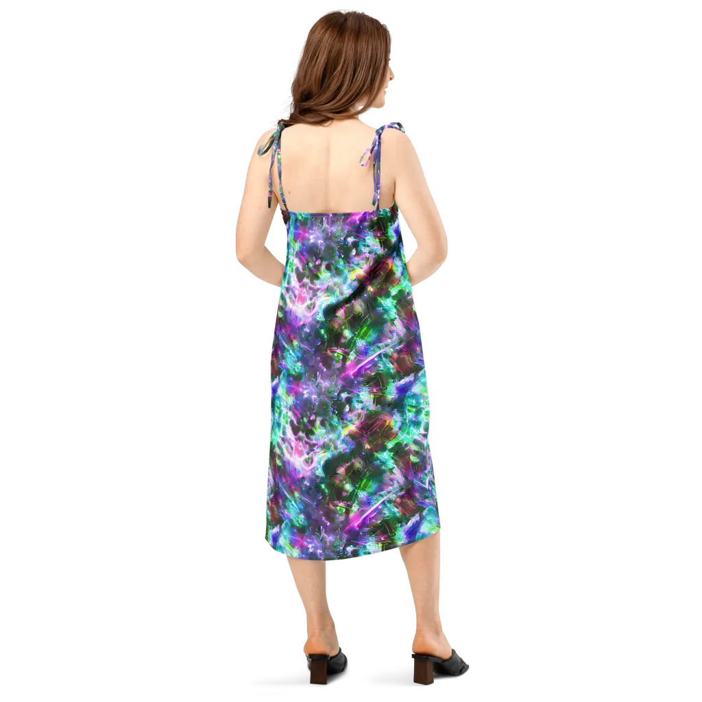 Neon Eden on Slip Dress — Back
