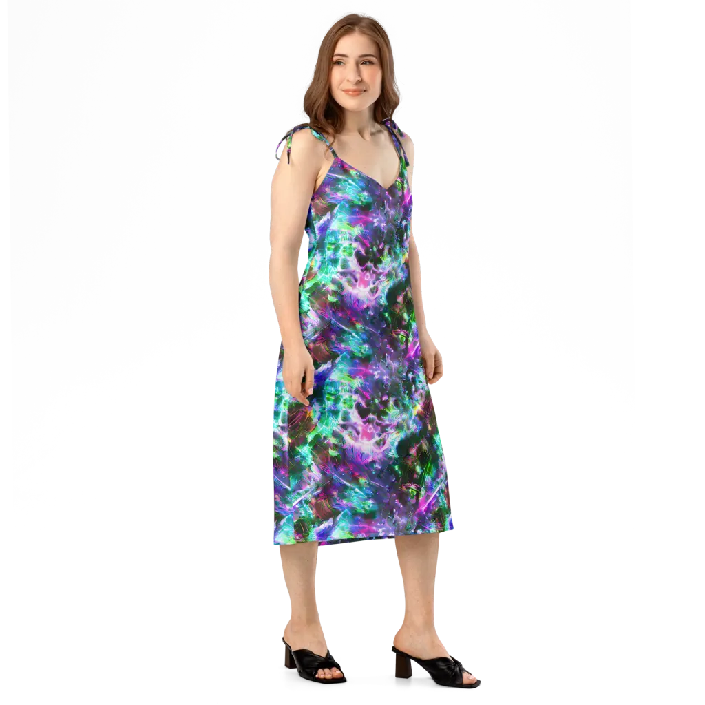 Neon Eden on Slip Dress — Right Front