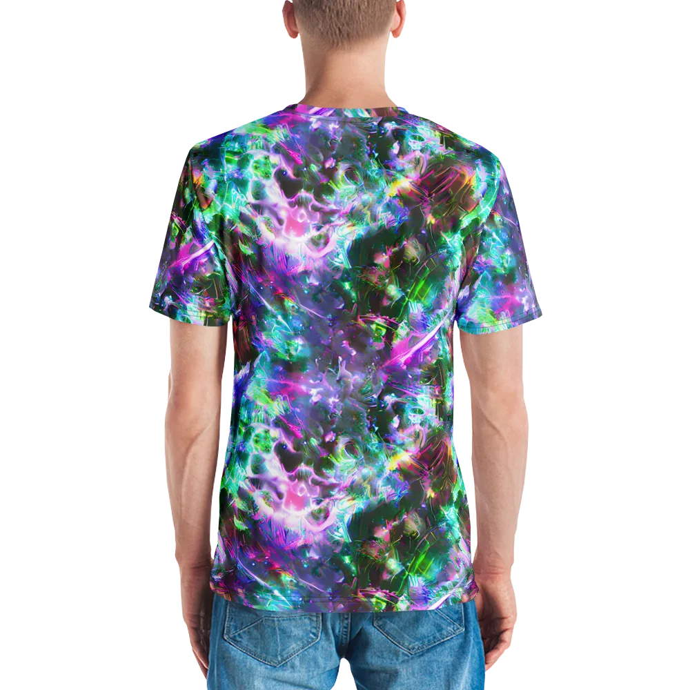 Neon Eden on Men's Crew Neck T-Shirt — Back