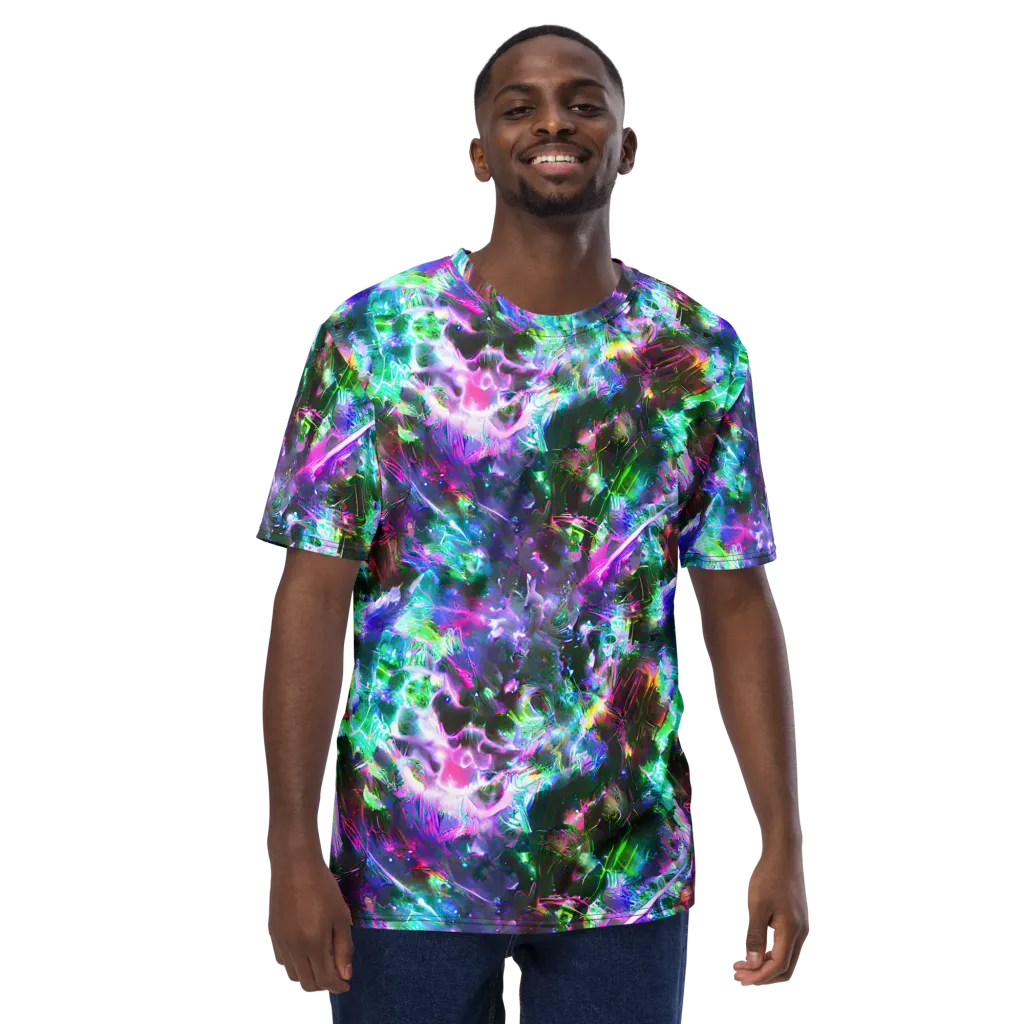 Neon Eden on Men's Crew Neck T-Shirt — Front
