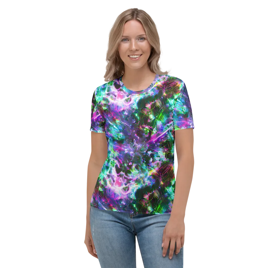 Neon Eden on Women's Crew Neck T-Shirt — Front