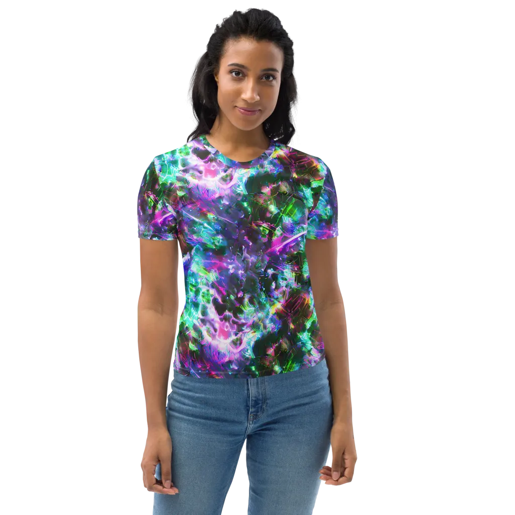 Neon Eden on Women's Crew Neck T-Shirt — Front