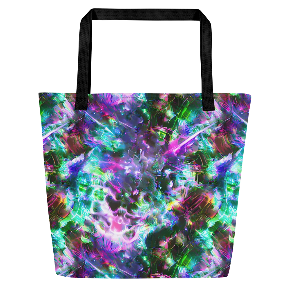 Neon Eden on Large Tote Bag W/ Pocket — Front