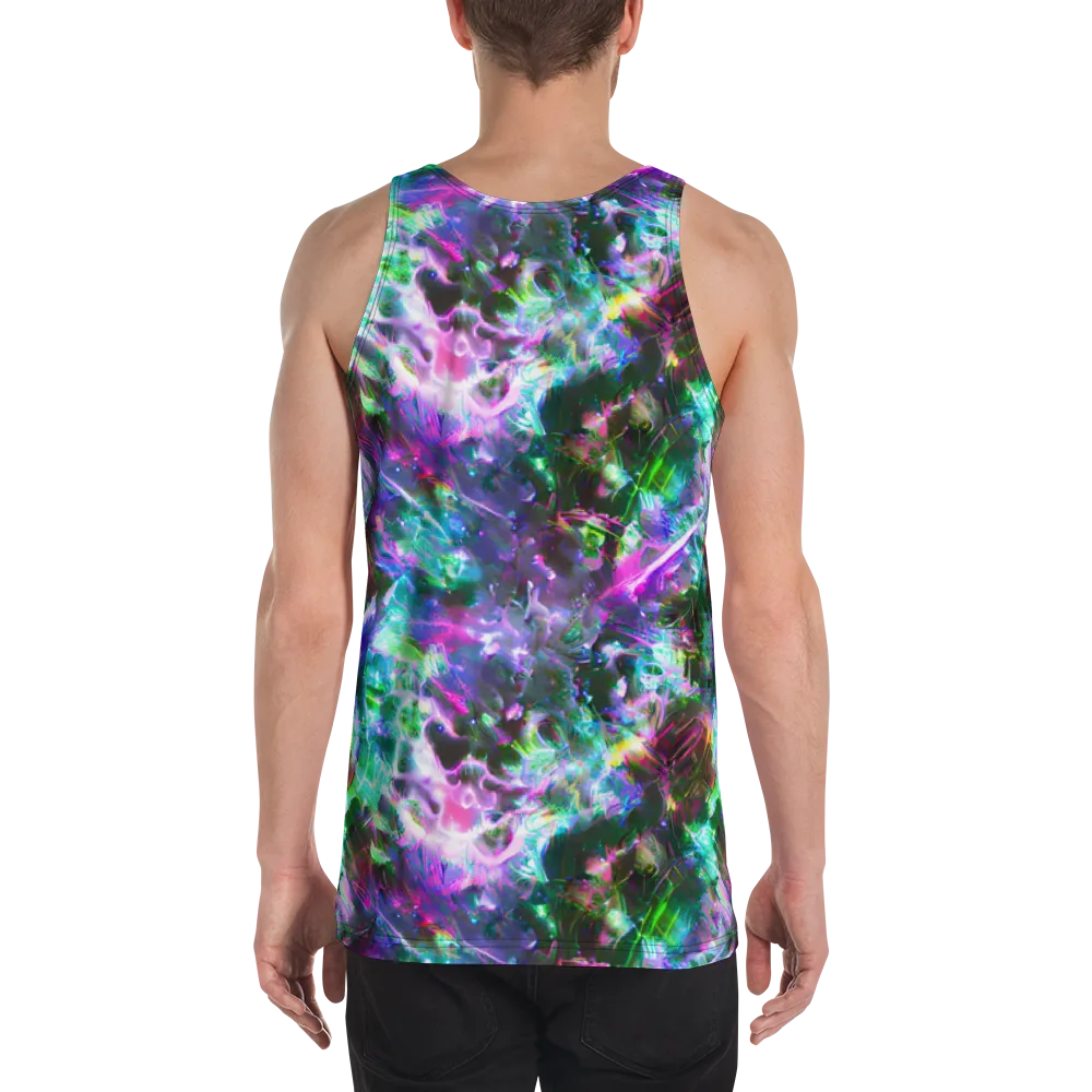 Neon Eden on Men's Tank Top — Back