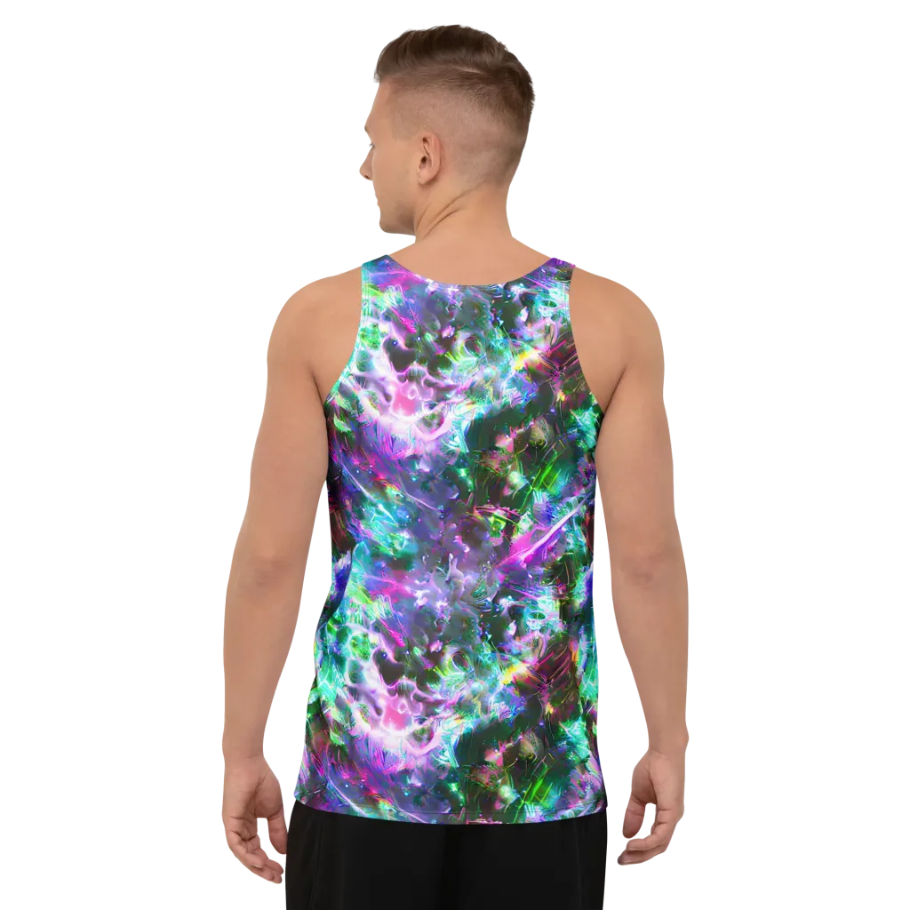 Neon Eden on Men's Tank Top — Back