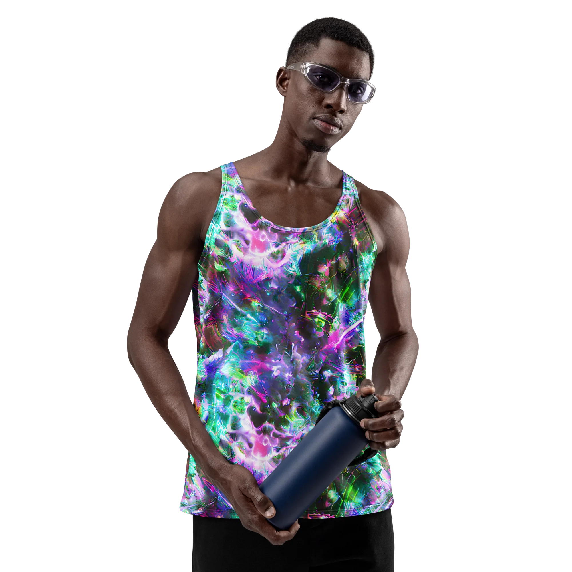 Neon Eden on Men's Tank Top — Front