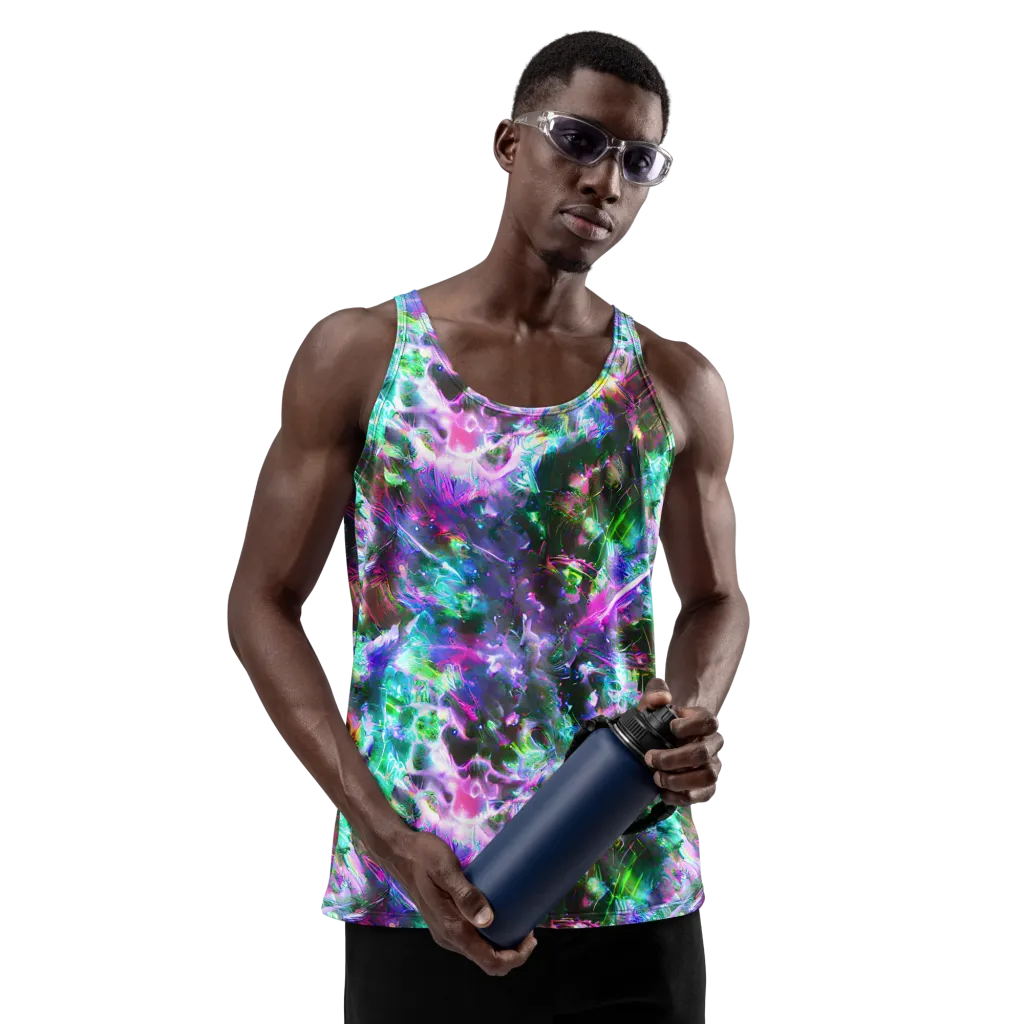 Neon Eden on Men's Tank Top — Front