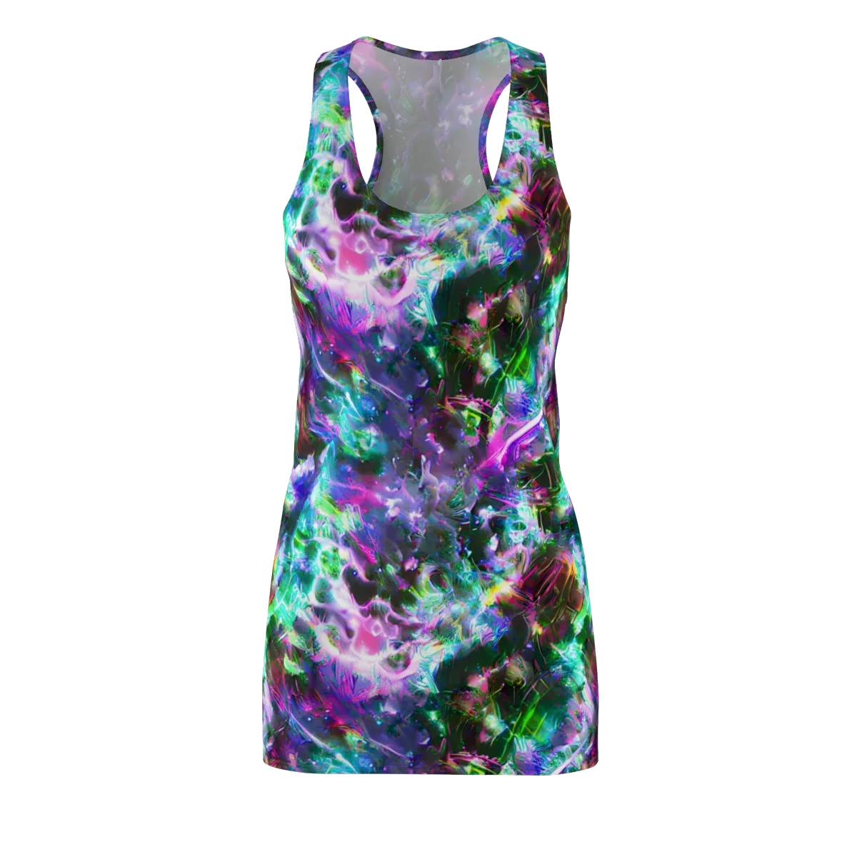 Neon Eden on Racerback Dress — Front