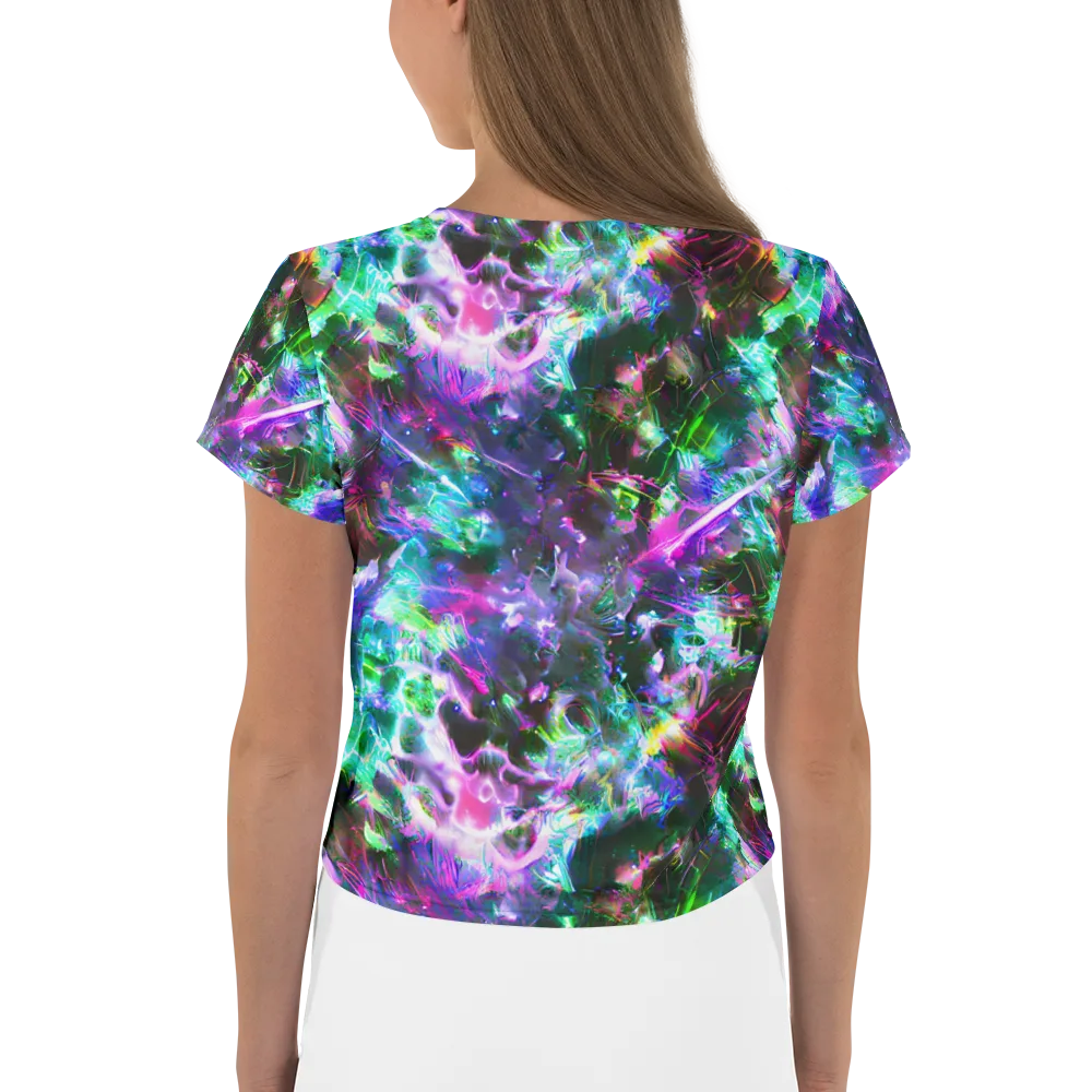 Neon Eden on Crop Tee — Back