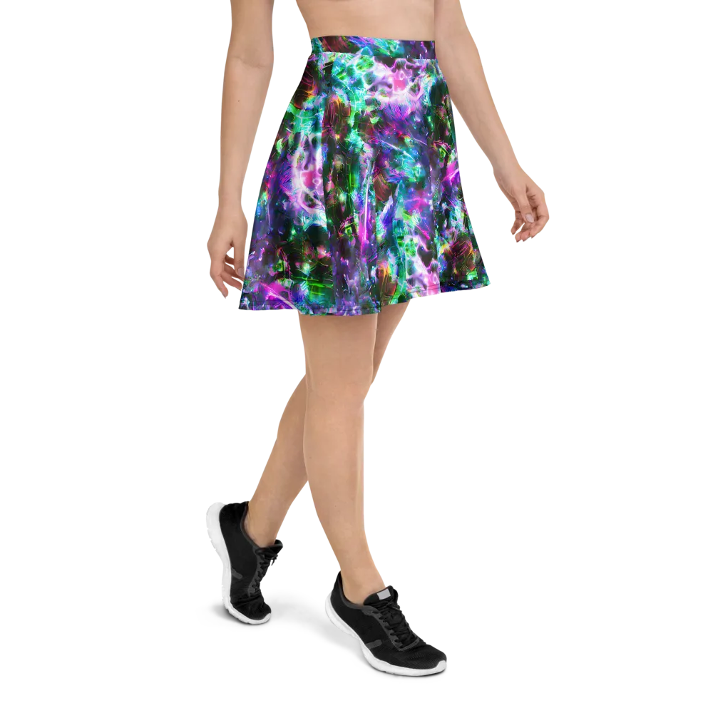 Neon Eden on Skater Skirt — Right