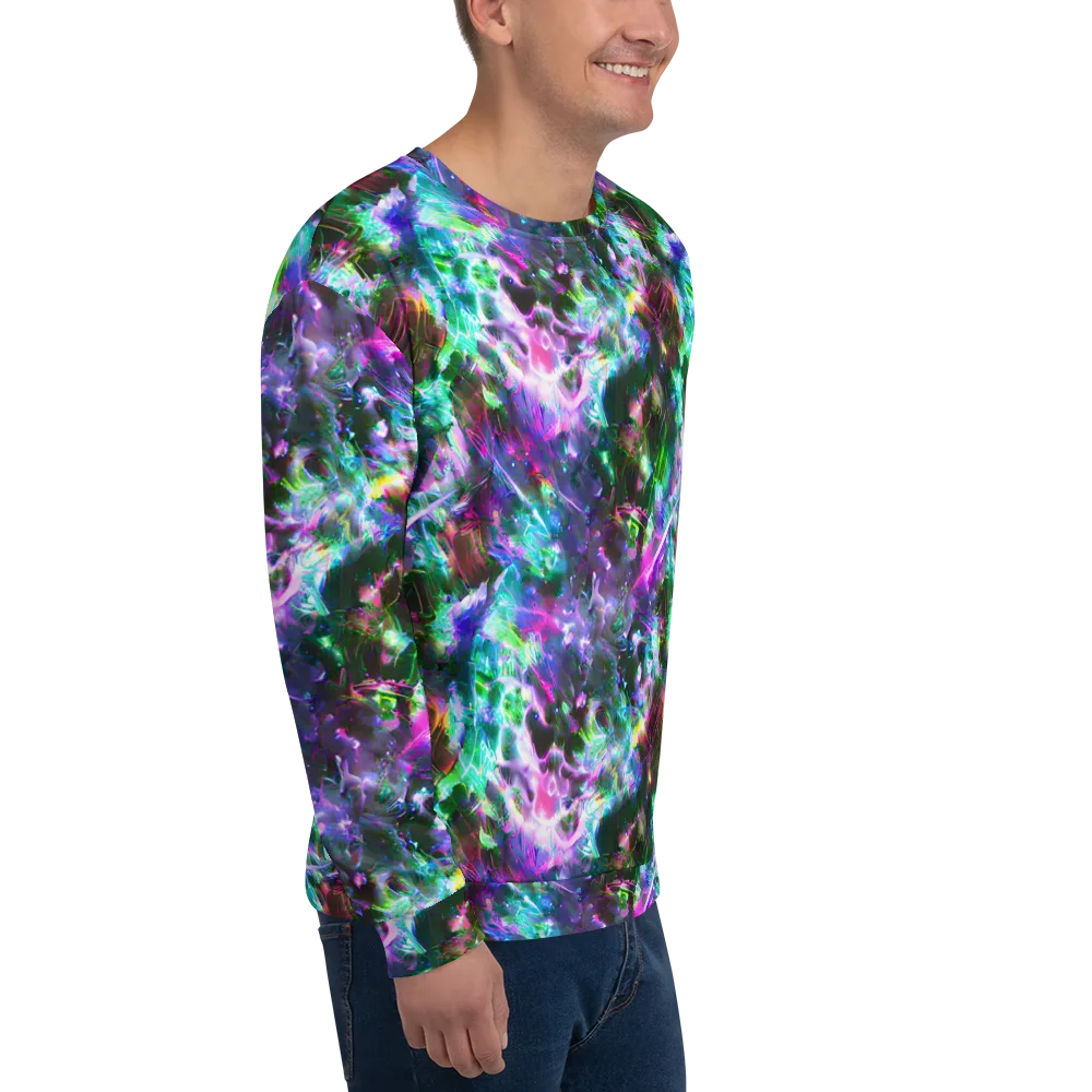 Neon Eden on Sweatshirt — Right Front