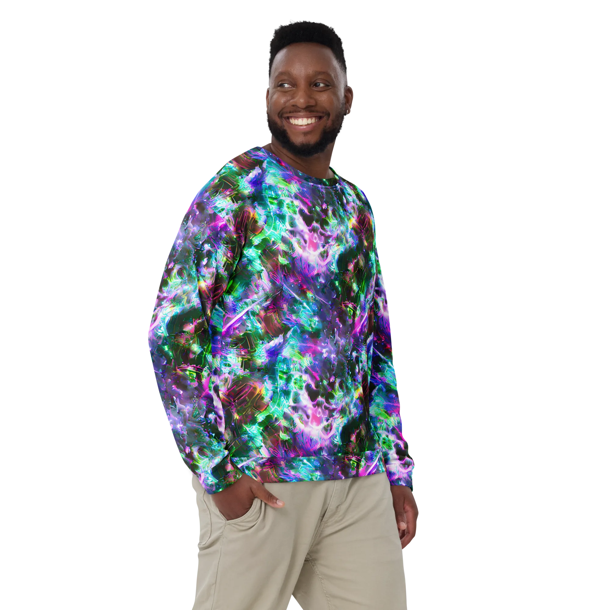 Neon Eden on Sweatshirt — Front