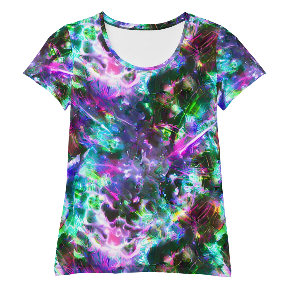 Neon Eden on Women's Athletic T-Shirt — Front