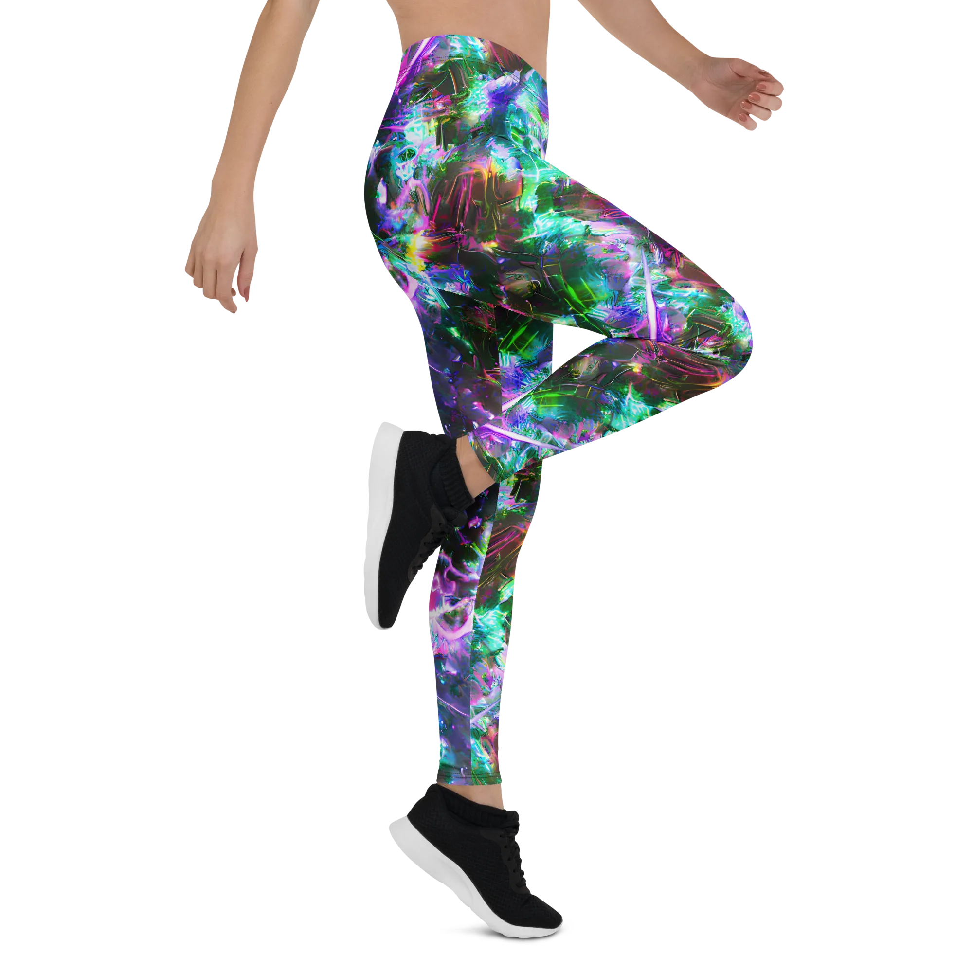 Neon Eden on Leggings — Right
