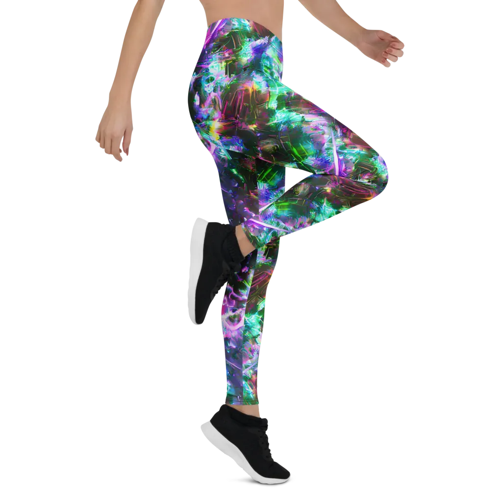 Neon Eden on Leggings — Right