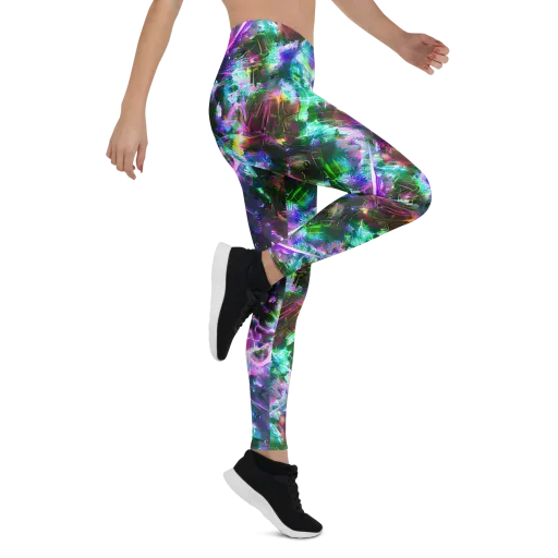 Neon Eden on a Leggings
