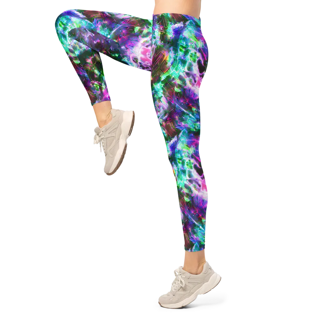 Neon Eden on Leggings — Left