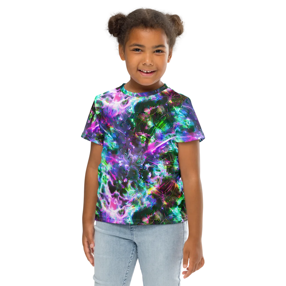 Neon Eden on Kids Crew Neck T-Shirt — Front
