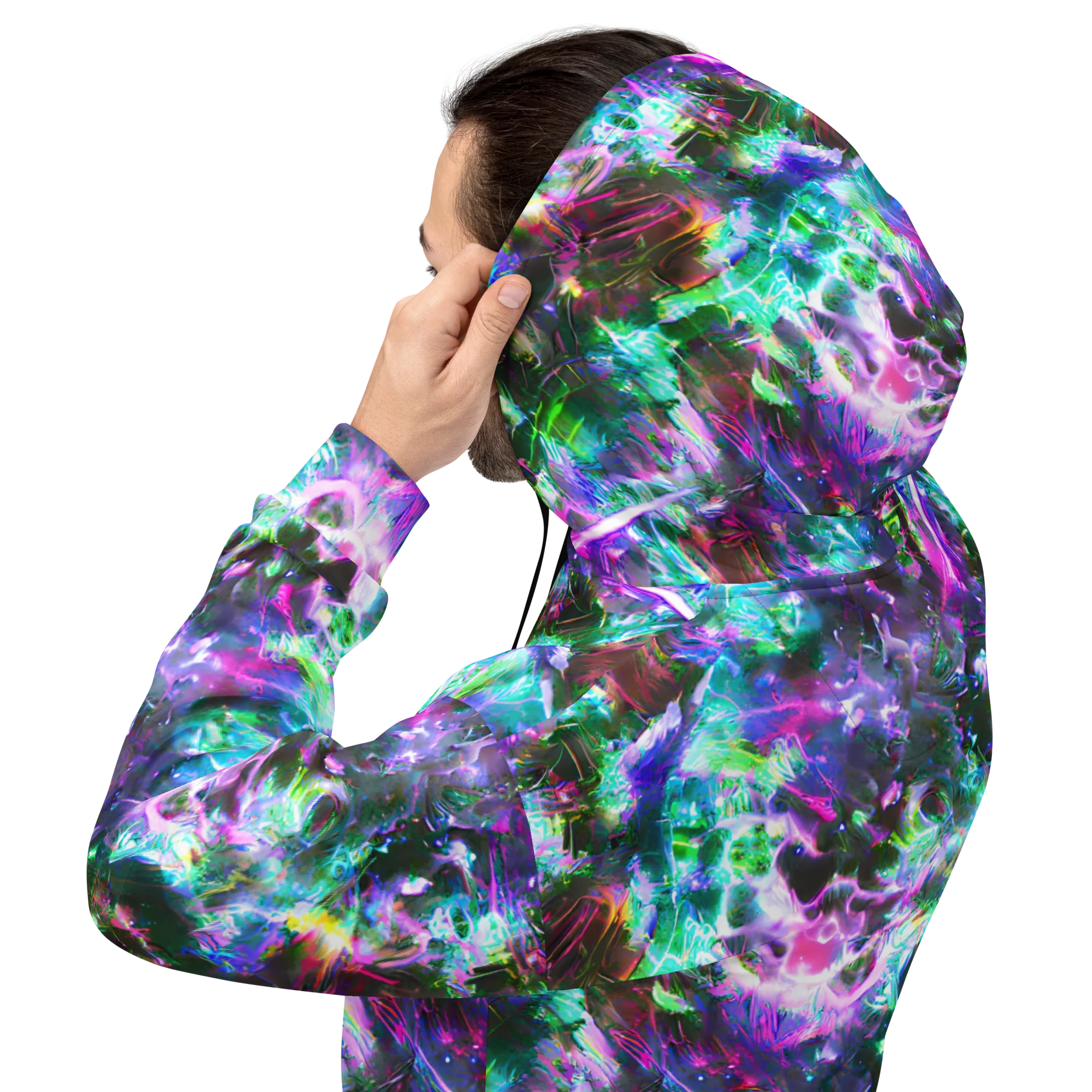 Neon Eden on Hoodie — Back