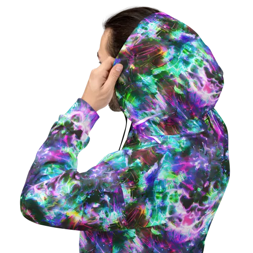 Neon Eden on a Hoodie