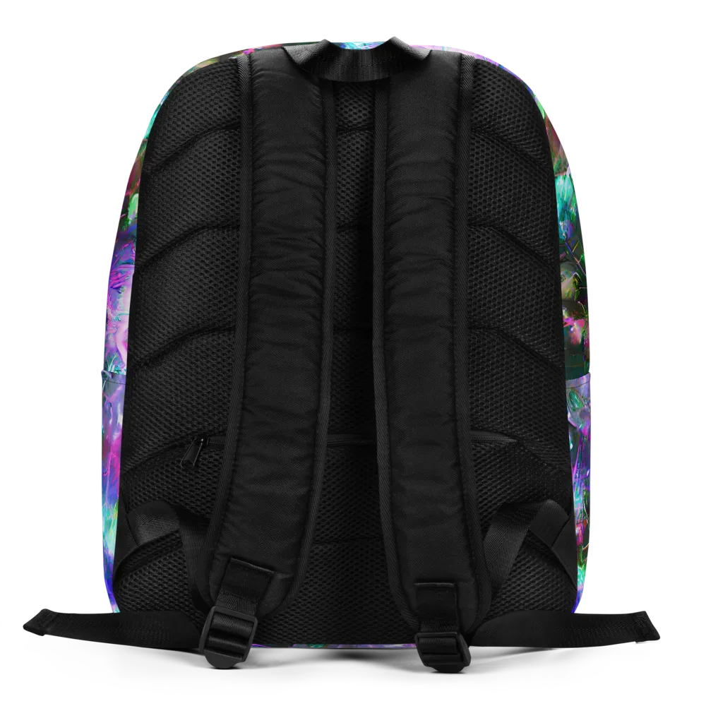 Neon Eden on Minimalist Backpack — Back