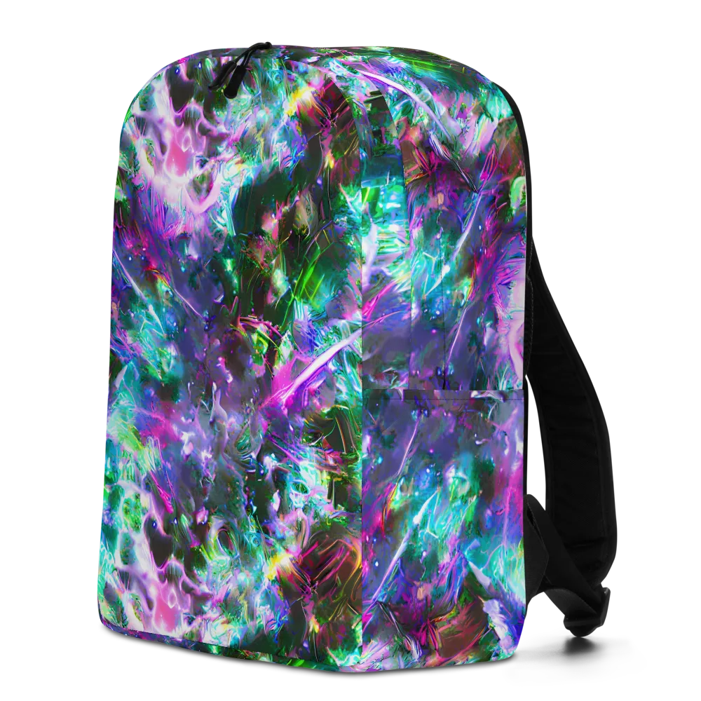 Neon Eden on Minimalist Backpack — Left